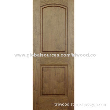 Solid Wooden Door, Made of 100% Walnut, Eco-friendly Stain, Varnish, Other Wood Types Available